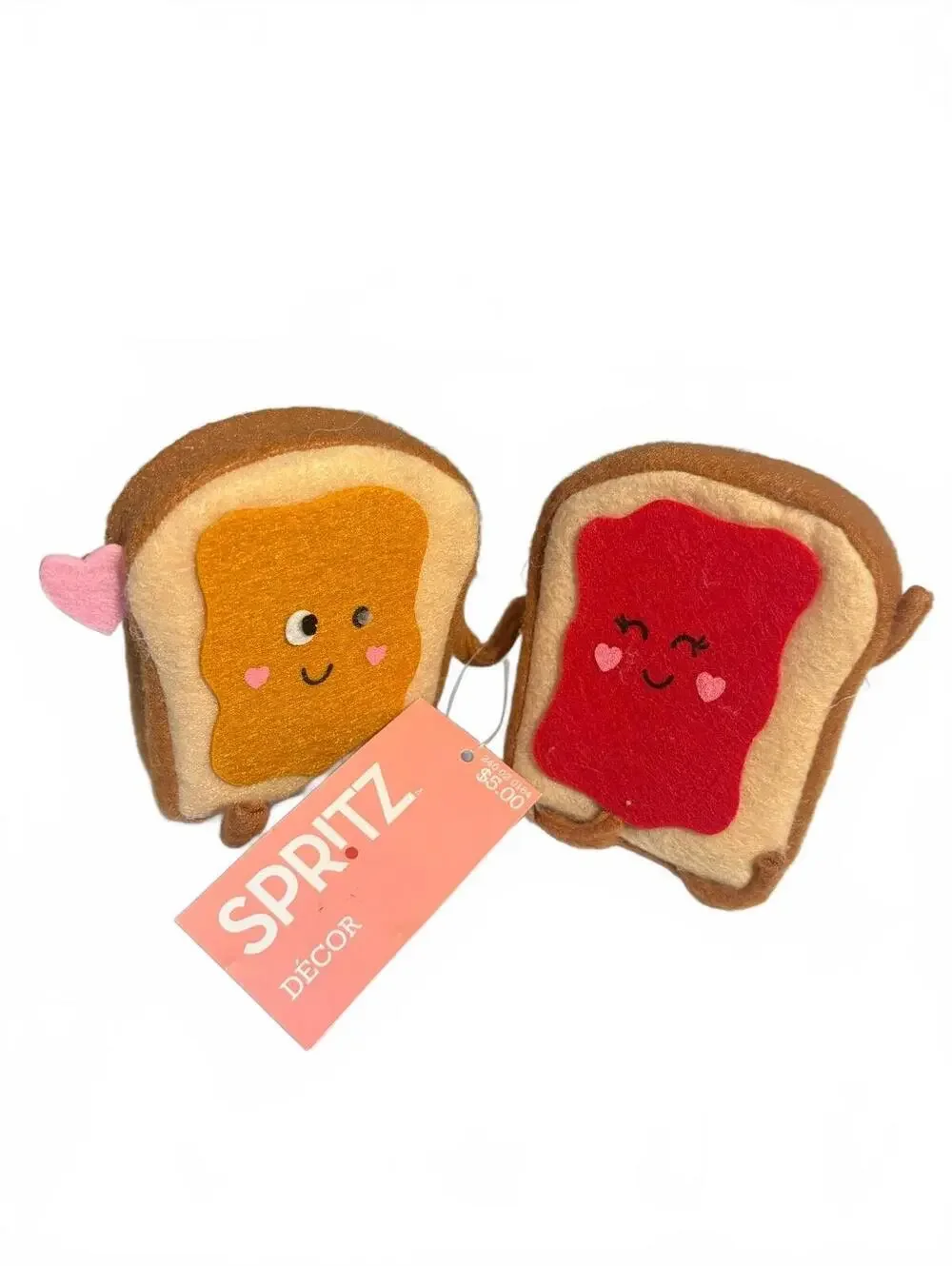 Spritz Décor Cute PB & Jelly Toast Plush Figurines